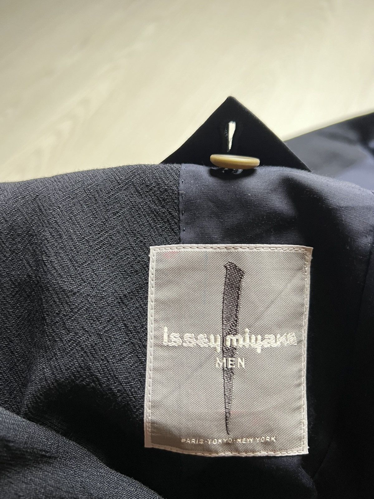 Issey Miyake Vintage 80s Issey Miyake Double Breasted Wool Blazer Size 52R - 4 Thumbnail