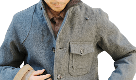 Harris Tweed H.UNIT Store Label Natural Broken Twill Wool Hunting Jacket Size US L / EU 52-54 / 3 - 7 Thumbnail