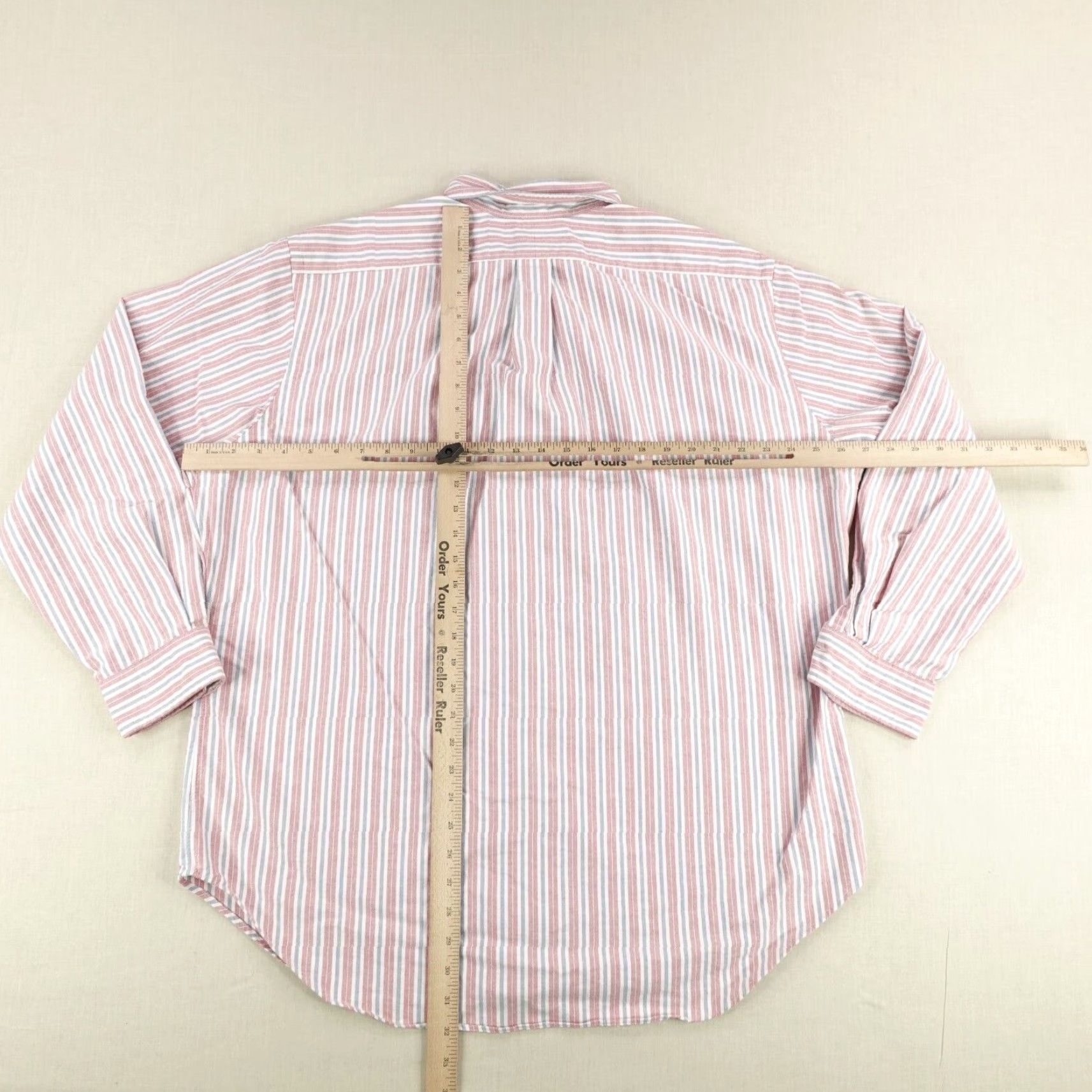 Ralph Lauren VINTAGE Ralph Lauren Shirt Mens XL Red White Blue Stripes Pony Logo Button Up Size US XL / EU 56 / 4 - 6 Thumbnail