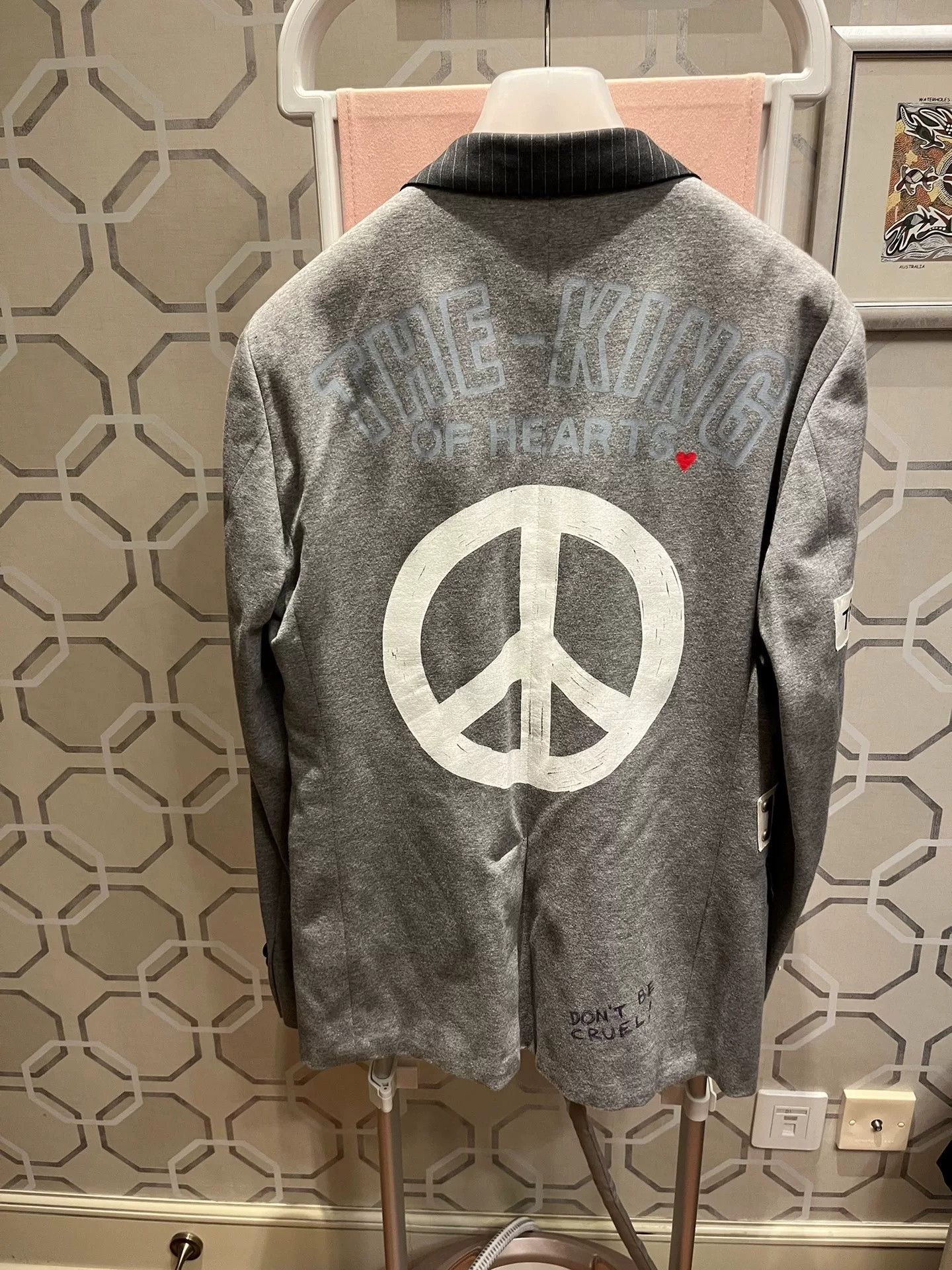 Moschino Moschino Gray Spliced Casual Blazer Size US M / EU 48-50 / 2 - 9 Thumbnail