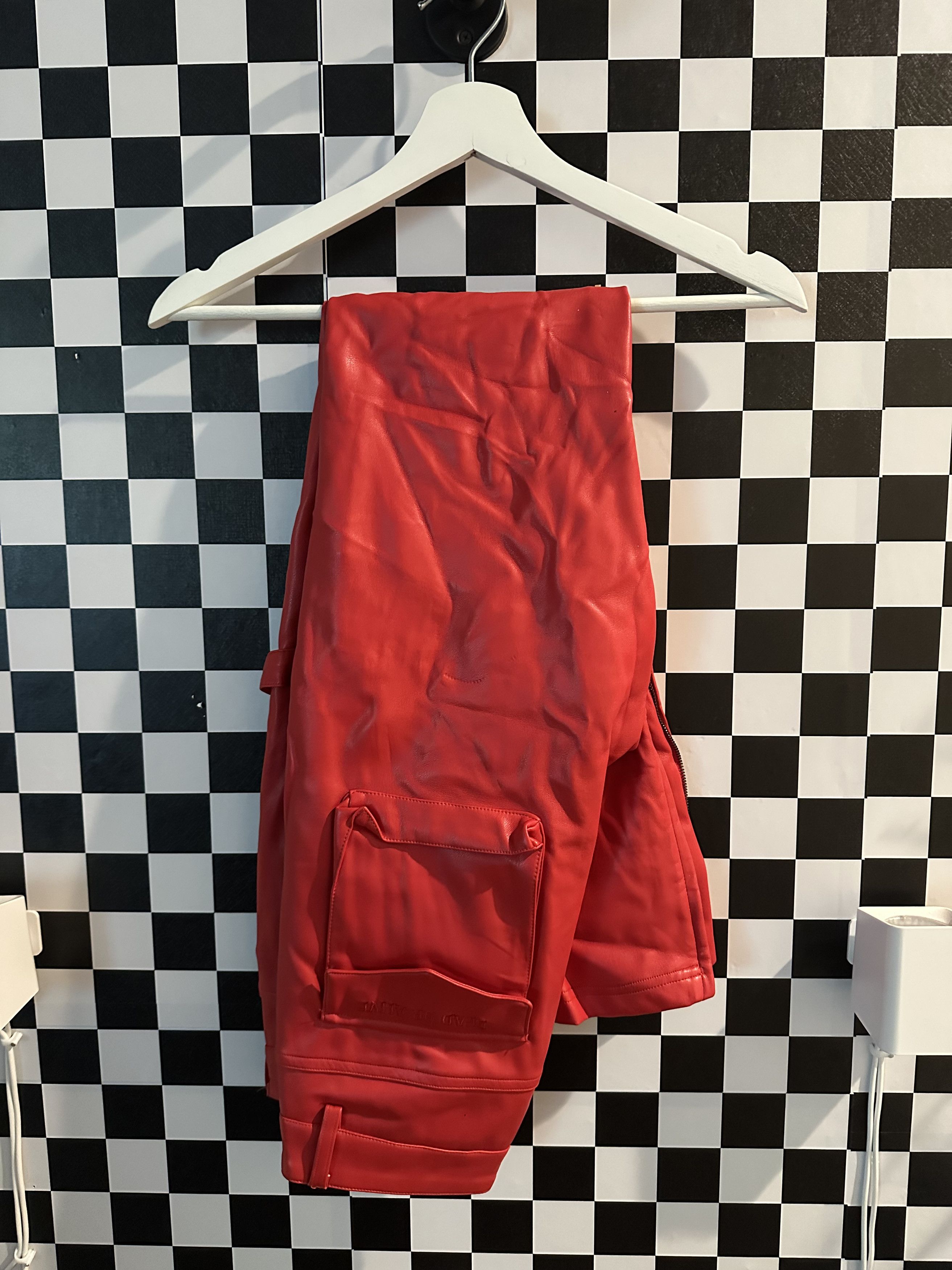 GUAPI RARE 1/100* Limited Edition Blood Red Leather Pant Size US 32 / EU 48 - 5 Thumbnail