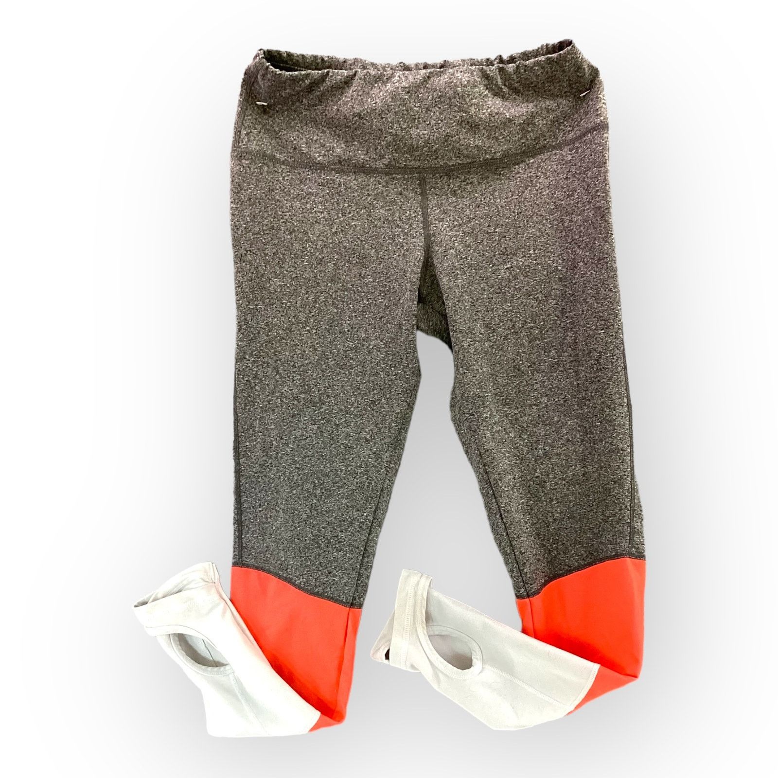 Other Zelos Activewear Cutout Stirrup Leggings S Gray Pink White Size 26" / US 2 / IT 38 - 2 Thumbnail