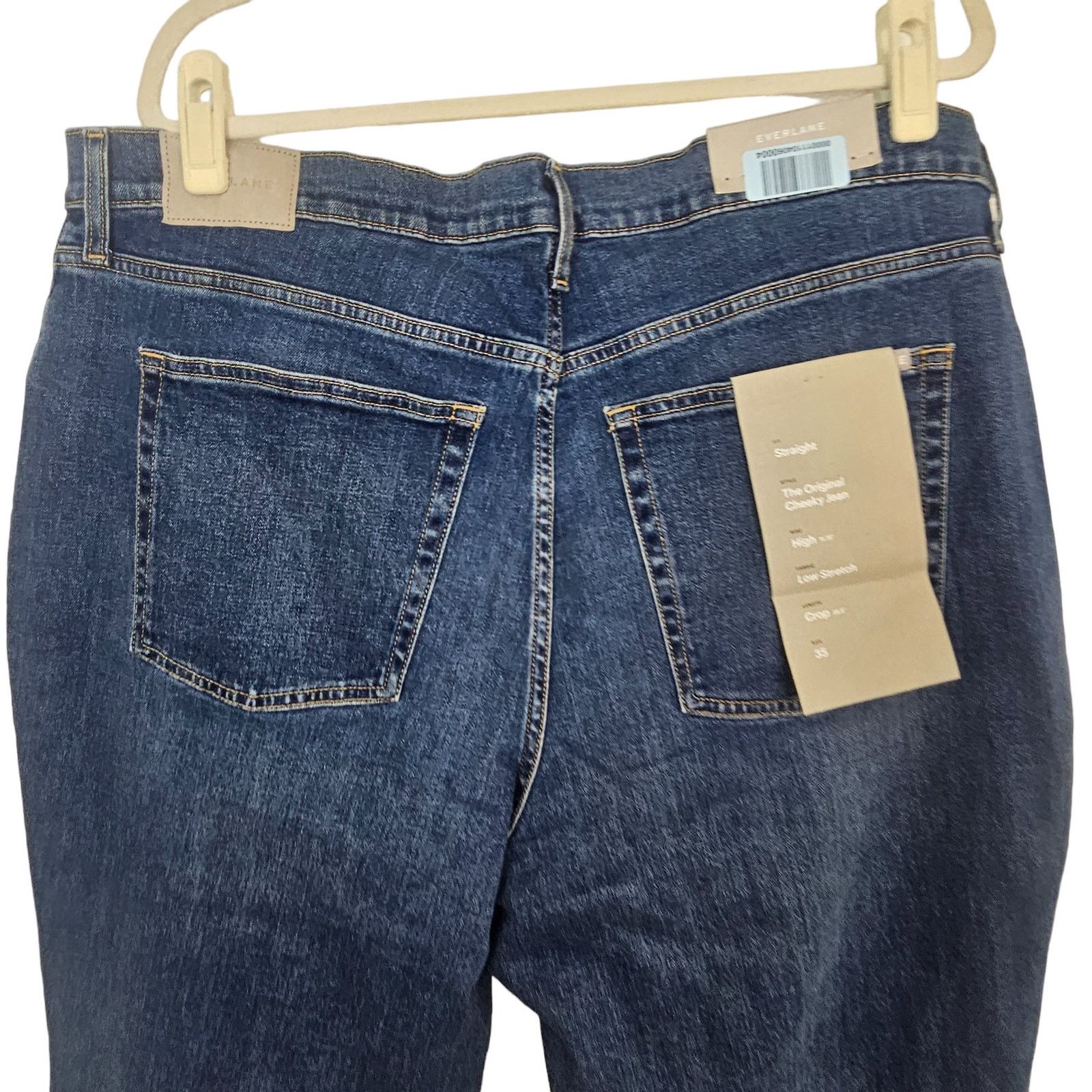Everlane Everlane Womens The Original Cheeky Jeans Cropped High Waist Size 41" - 9 Thumbnail