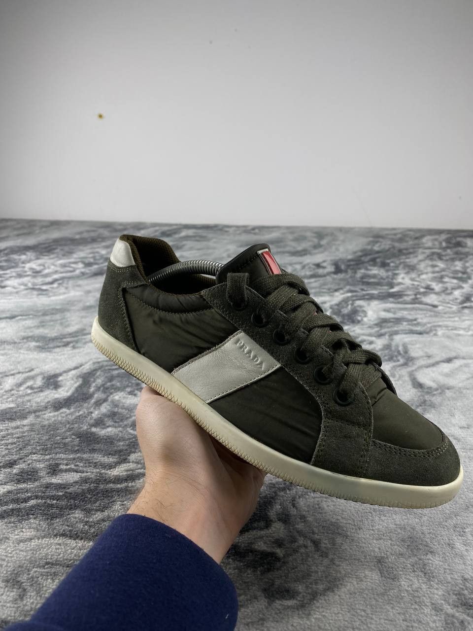Prada Prada Nylon Sneakers Women Size 38 Green Size US 8 / IT 38 - 2 Thumbnail