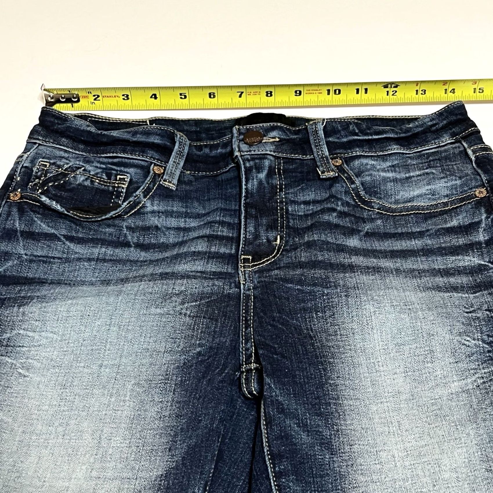 Buckle Black Buckle Black Jeans Womens Tag 28 Skinny Blue Stretch Whiskered 28x31 Denim Slim Mid Rise Pocket 5 Size 28" / US 6 / IT 42 - 3 Thumbnail