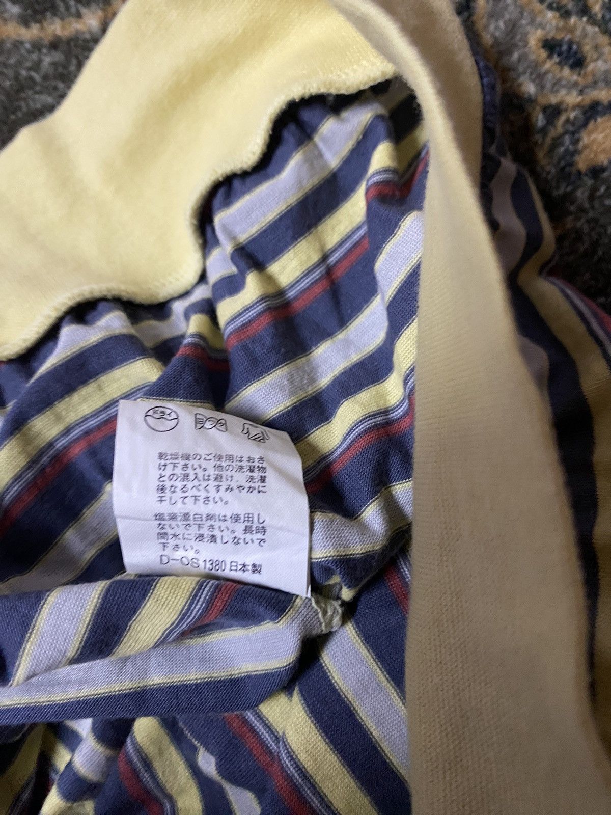 Japanese Brand × Vintage Vintage Mario Valentino Striped Long Sleeve Size US M / EU 48-50 / 2 - 6 Thumbnail
