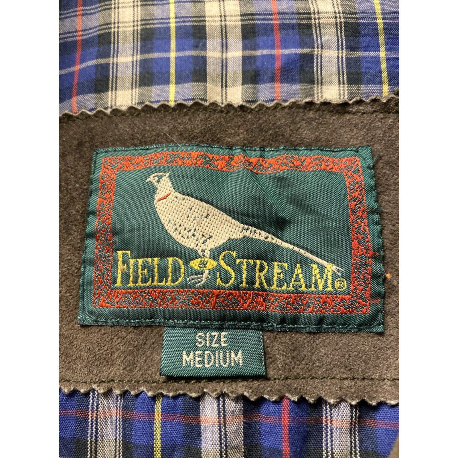 Vintage Field & Stream Men's Bomber Jacket M Suede Leather Brown Lined /0062 Size US M / EU 48-50 / 2 - 4 Thumbnail