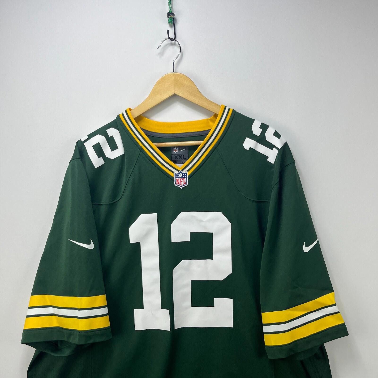 Nike Vintage Nike Green Bay Packers 12 Aaron Rodgers Jersey 2XL Size ONE SIZE - 2 Thumbnail