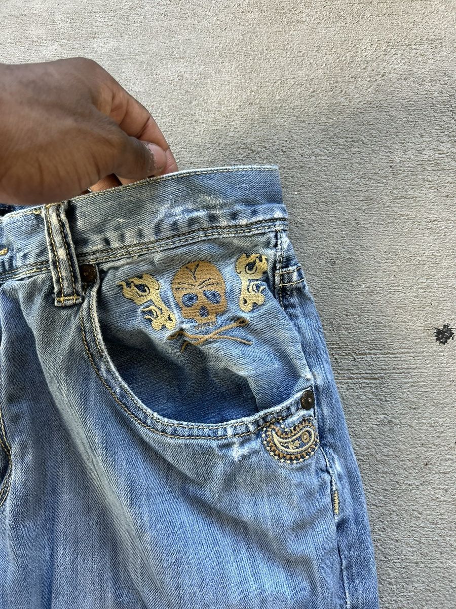 Marc Ecko Y2K Marc Ecko Dragon Embroidered Jeans Size US 34 / EU 50 - 6 Thumbnail