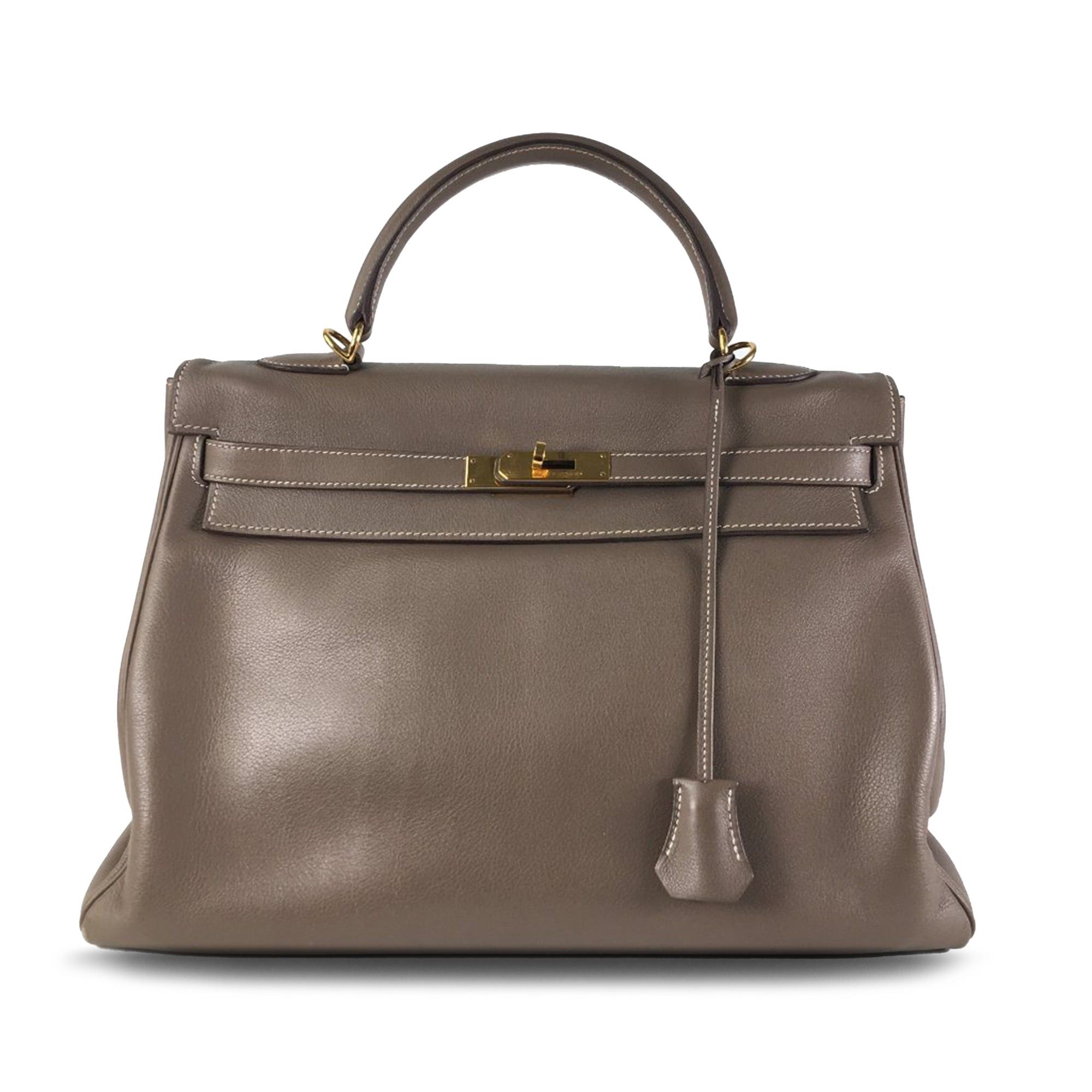 image of Hermes 2011 Kelly Swift 35 Satchel in Brown, Women's