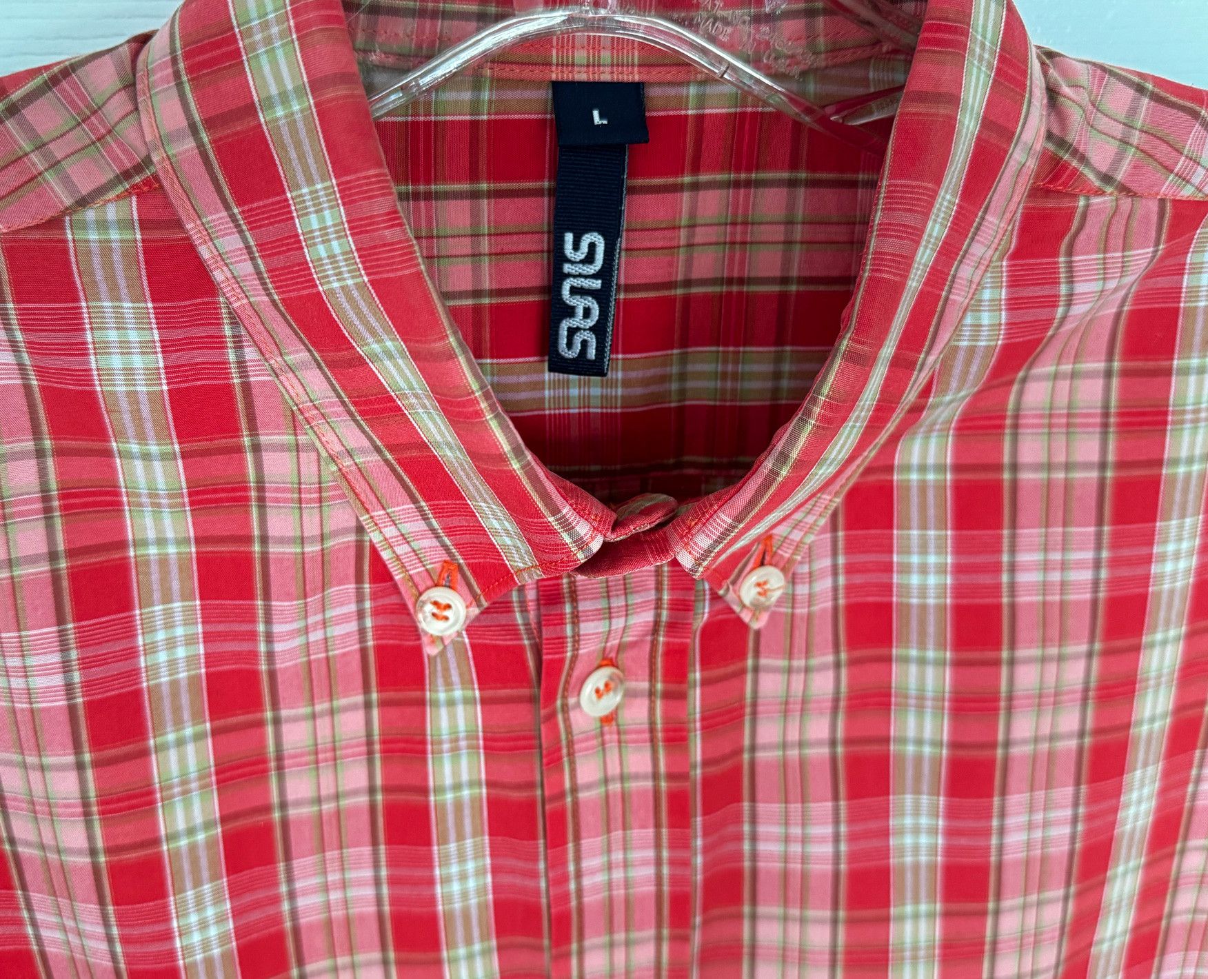 Silas Silas and Maria Plaid Short Sleeve Shirt Size US L / EU 52-54 / 3 - 8 Thumbnail