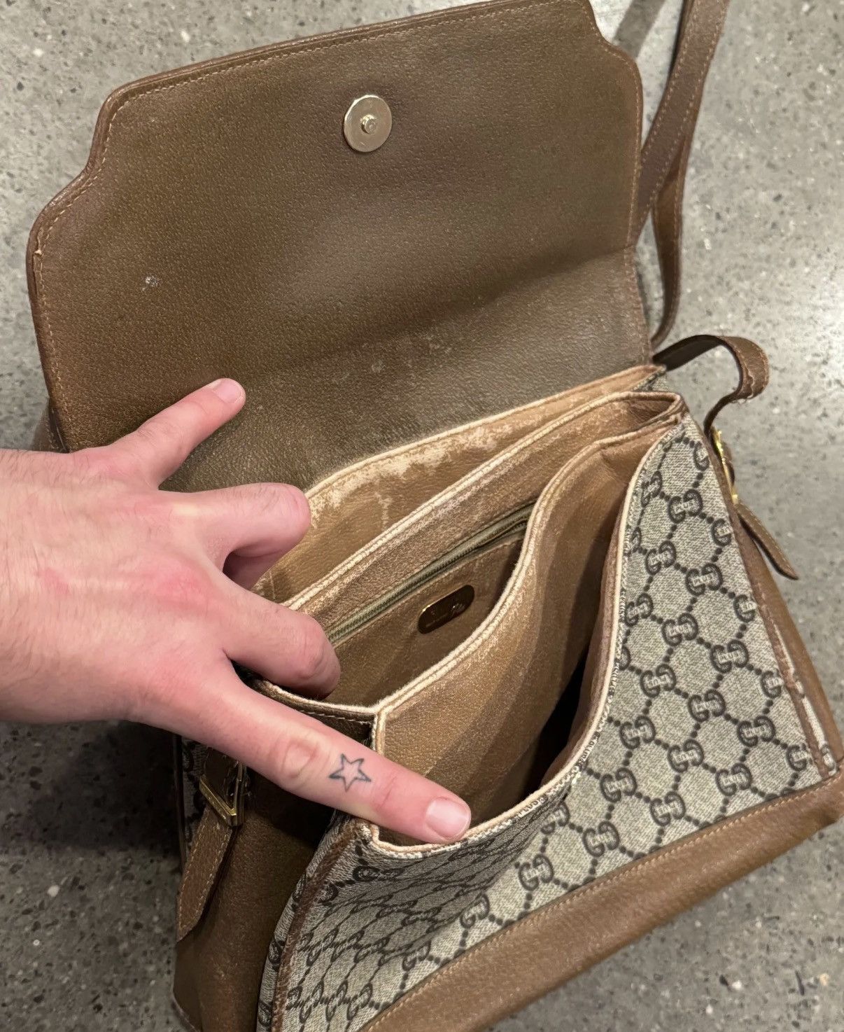 Gucci Gucci Plus Monogram Leather Side Bag Size ONE SIZE - 8 Thumbnail