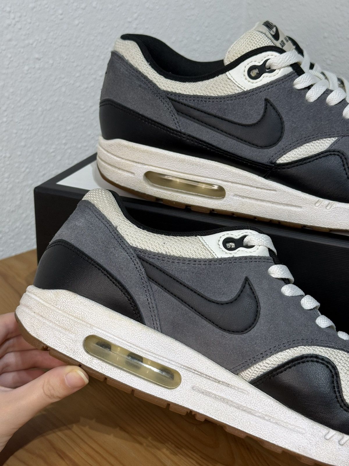 Nike Nike Air Max 1 Sail Dark Grey (2014) Size US 10 / EU 43 - 5 Thumbnail