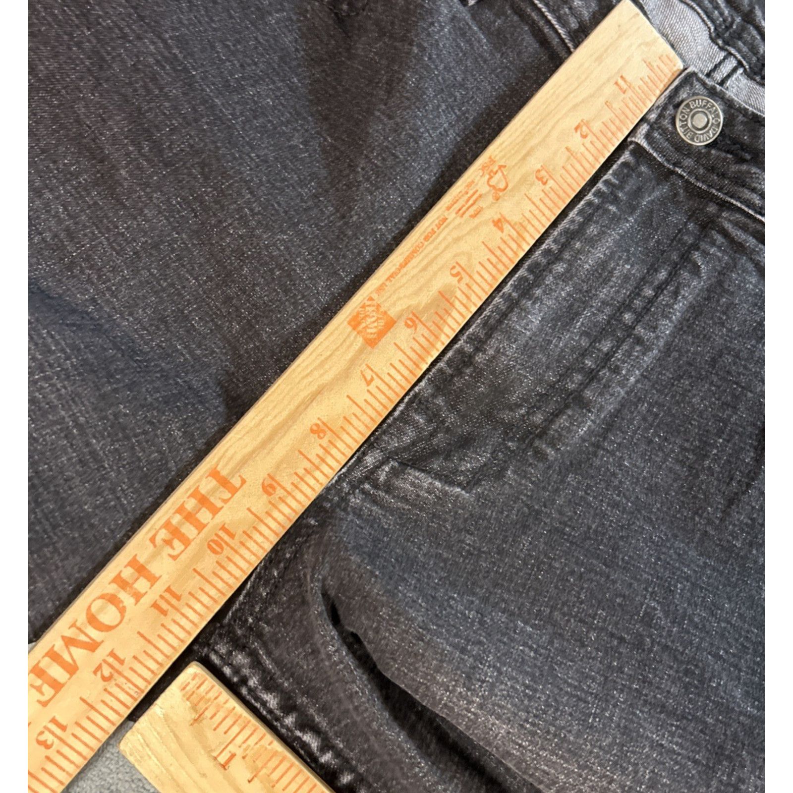Buffalo David Bitton Loose Baggy Jeans 38x30 Hamilton Relaxed Black Straight Wide Size US 38 / EU 54 - 9 Thumbnail