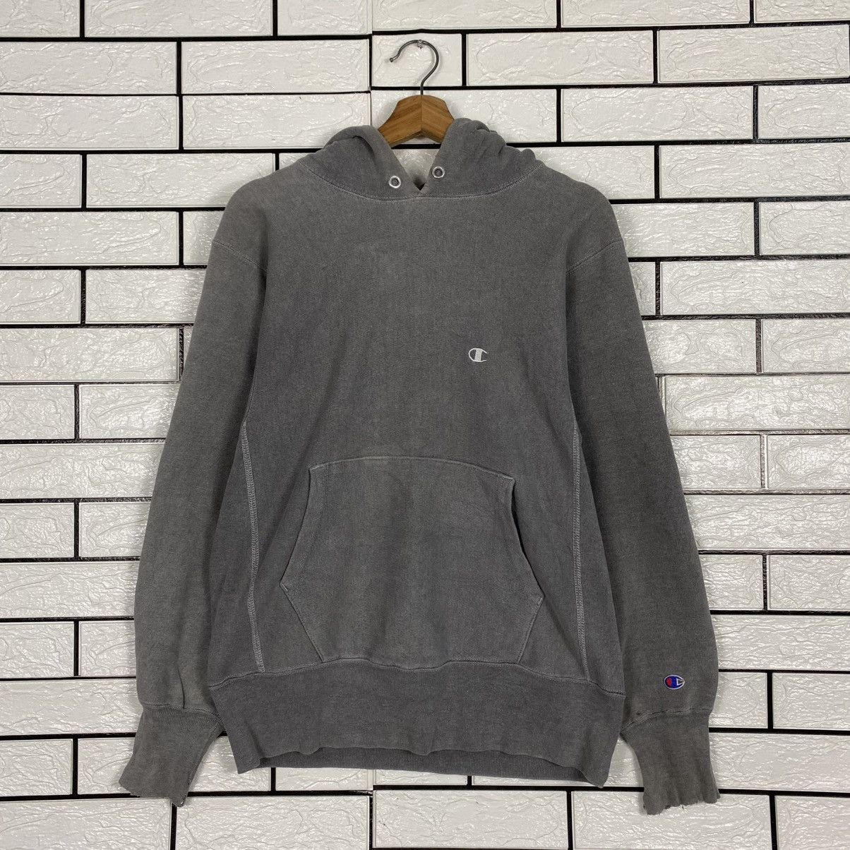 Champion 🔥DISTRESSED VINTAGE HOODIE CHAMPION REVERSE WAVE MADE IN USA Size US M / EU 48-50 / 2 - 12 Thumbnail