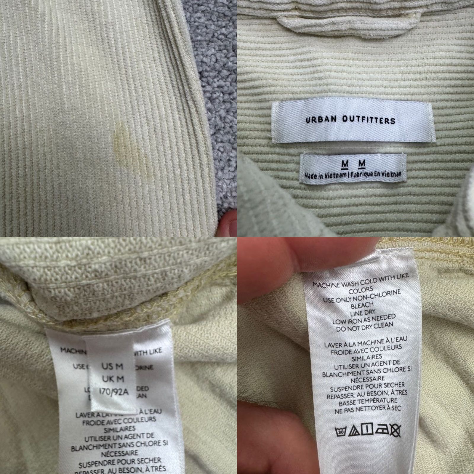 Urban Outfitters VINTAGE Urban Outfitters Corduroy Button-Down Shirt Men M Yellow Casual Outdoor Preppy 90s Size US M / EU 48-50 / 2 - 8 Thumbnail