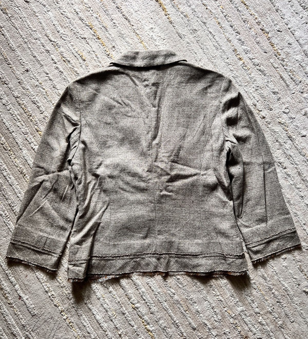Givenchy Givenchy Boutiques Single Button Beige Raw Edge Jacket Size XS / US 0-2 / IT 36-38 - 2 Thumbnail