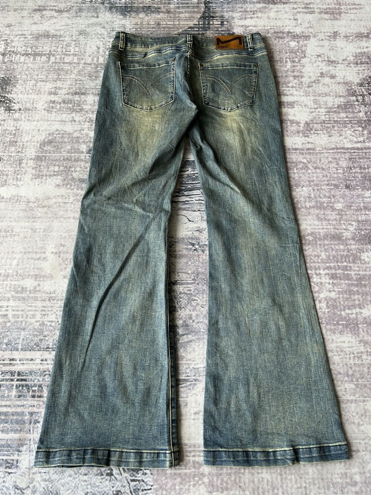 Tornado Mart Y2K Super Flared Amr Jeans Size US 31 - 3 Thumbnail