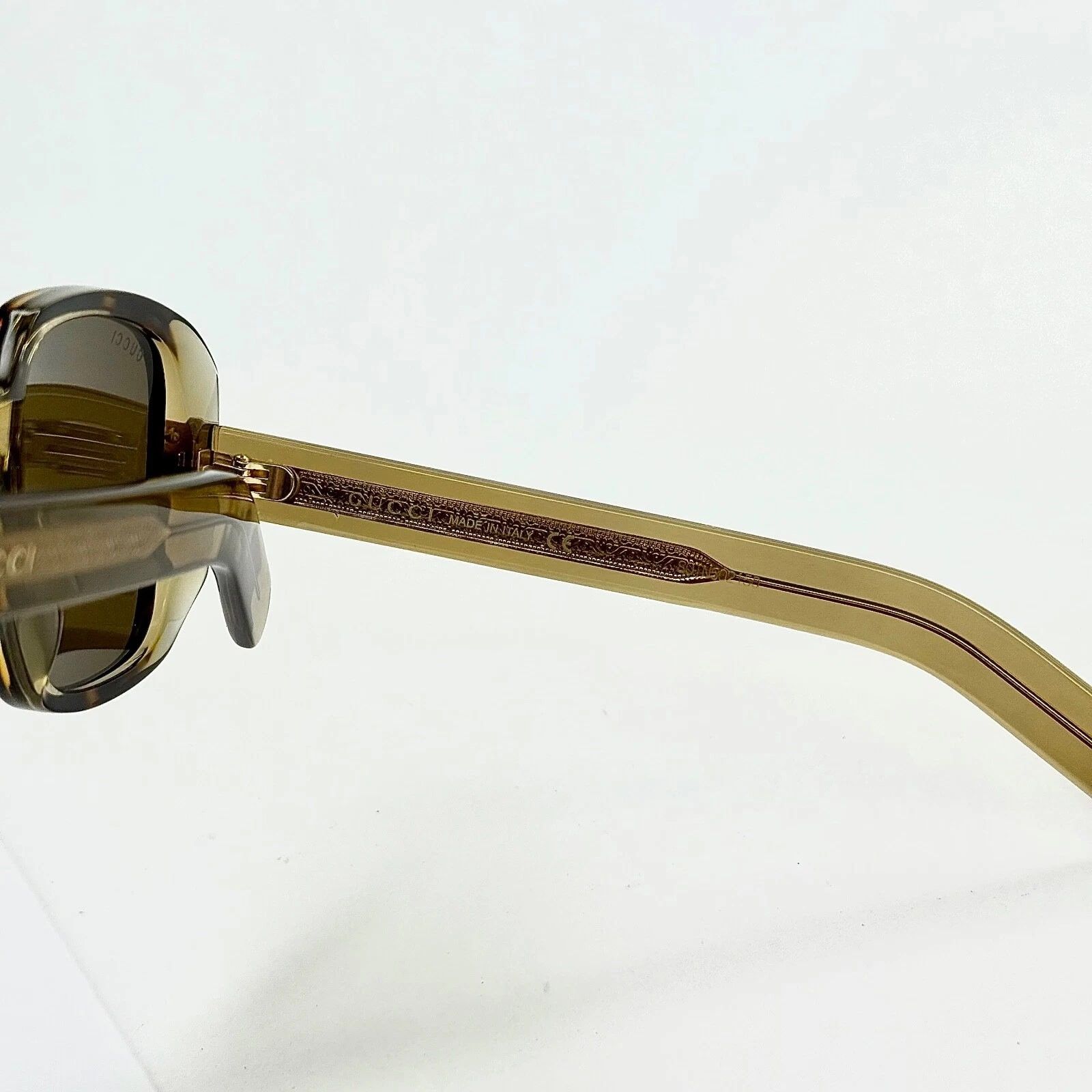 Gucci GUCCI 0318 Brown Honey Retro Falling Sunglasses GG0318S 002 Size ONE SIZE - 7 Thumbnail
