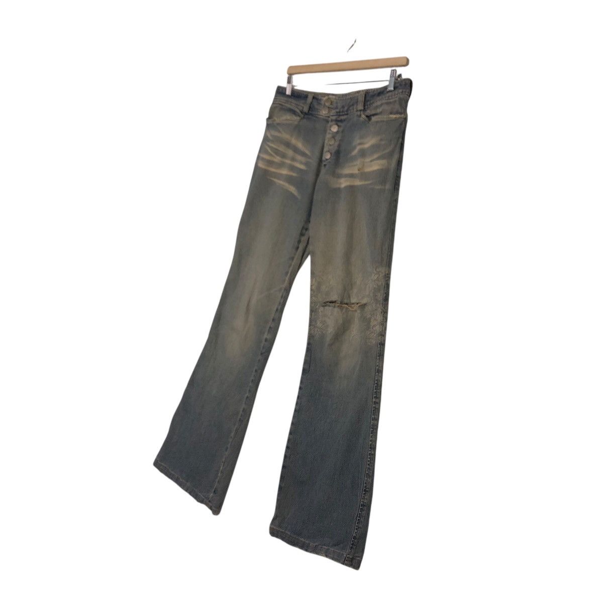 Hysteric Glamour Vintage Denim Jeans Bow Cut Design Flare Jeans Tornado Mart Size US 30 / EU 46 - 3 Thumbnail