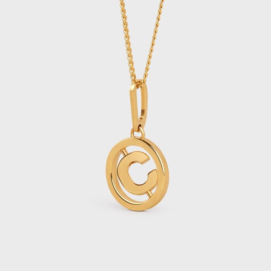 Celine o1loc1c1124 Size:OS / Separables Swivel C Pendant in Golden Size ONE SIZE - 2 Thumbnail