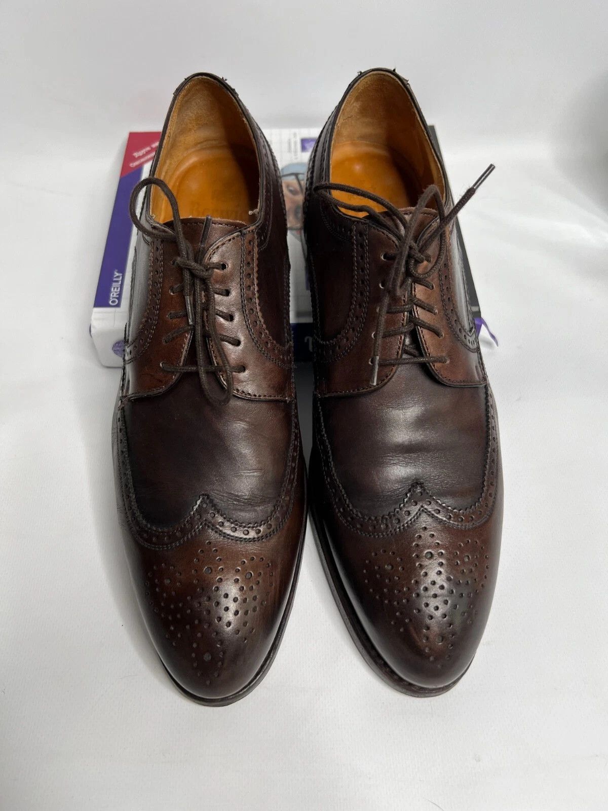 Berwick 1707 Berwick 1707 Chocolate Brown Leather Brogues Shoes 11 US Size US 11 / EU 44 - 2 Thumbnail