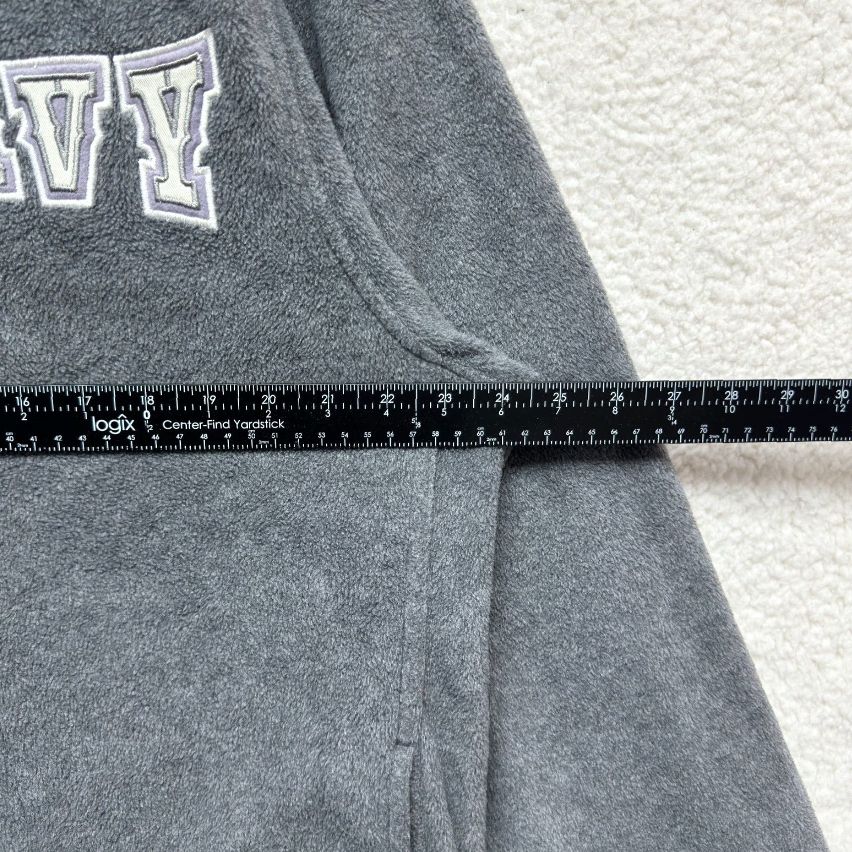 Old Navy VINTAGE Old Navy Sweater XL Gray Fleece 1/4 Zip Spellout Logo Mock Neck Mens Womens Gift-ready Size XL / US 12-14 / IT 48-50 - 5 Thumbnail