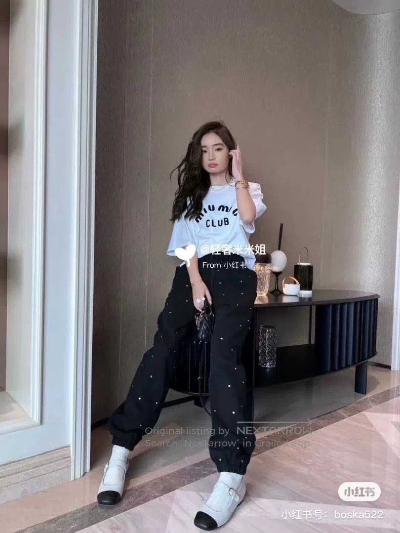 Miu Miu Miu Miu 40 Flash drill pants Size 39" - 1 Thumbnail