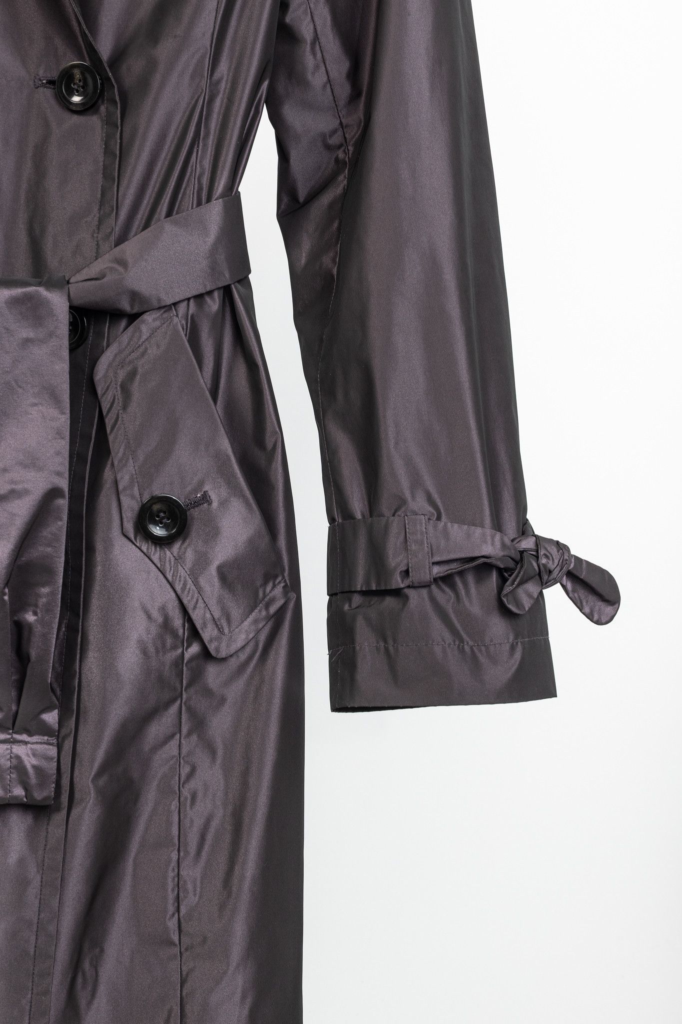 Weekend Max Mara Weekend Max Mara Taffeta Double-Breasted Belted Trench Coat Size M / US 6-8 / IT 42-44 - 6 Thumbnail