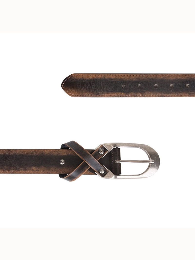 Designer New Trend Vintage Belt Riveted Belts Menswear Accessories Size ONE SIZE - 2 Thumbnail