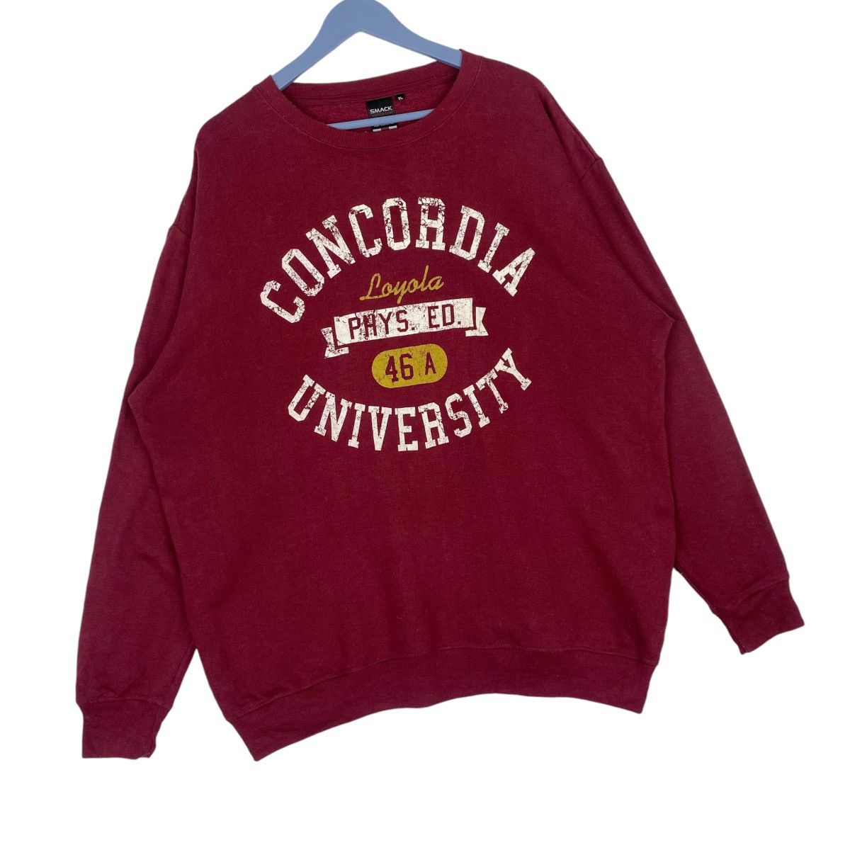 Designer × Vintage Concordia University Spellout Sweatshirt Crewneck Pullover Size US XXL / EU 58 / 5 - 4 Thumbnail