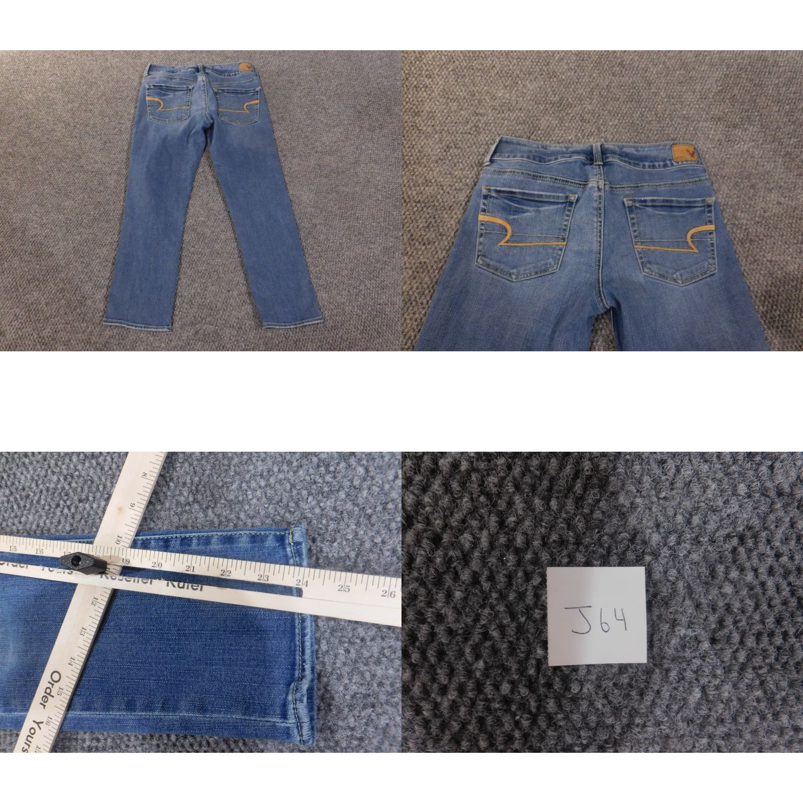 American Eagle Outfitters American Eagle Outfitters Jeans Womens 4 Cropped Denim Stretch Zipper Retro 28in Waist 24in Inseam Blue Size 28" / US 6 / IT 42 - 8 Thumbnail