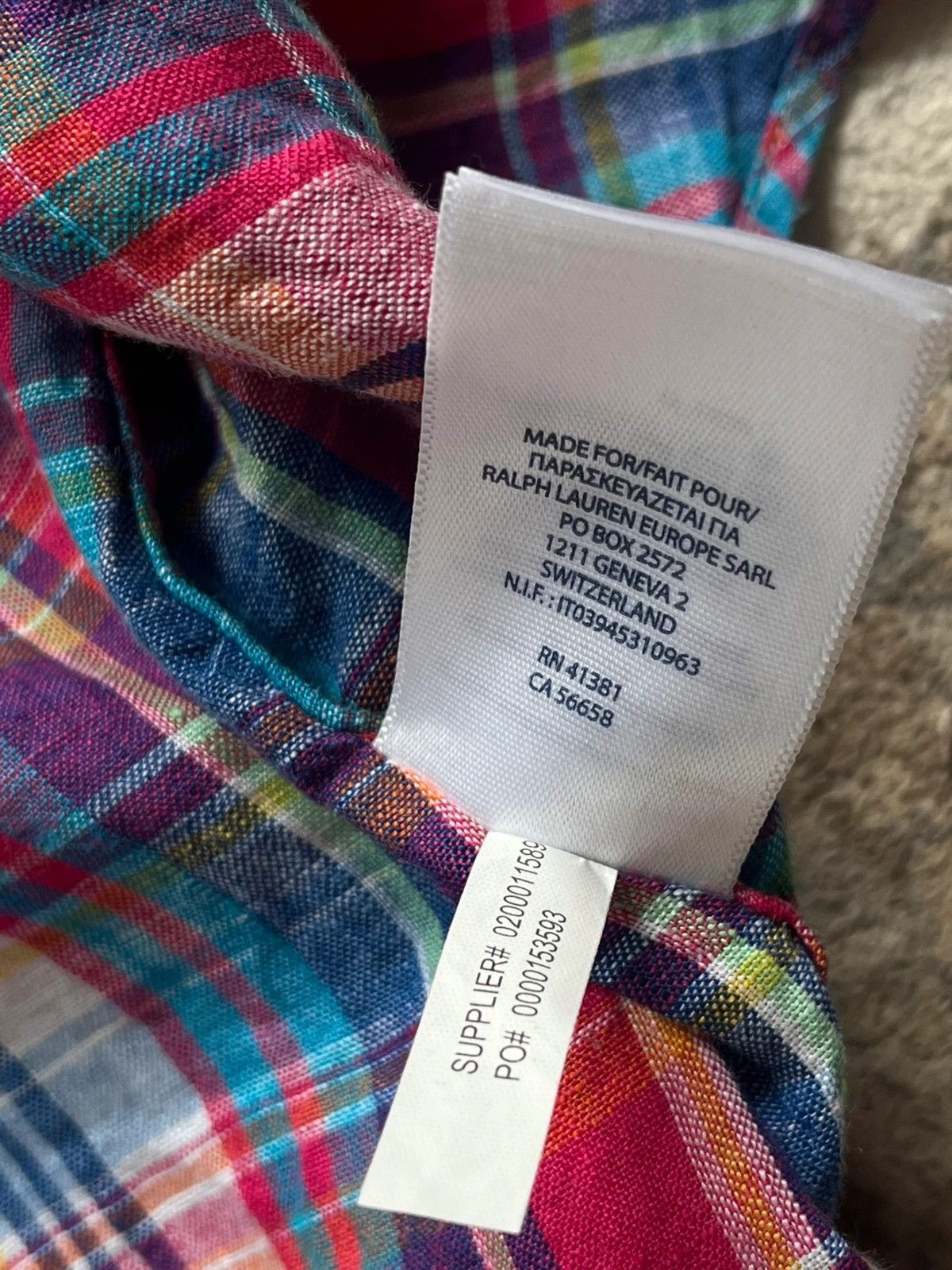 Ralph Lauren Polo Ralph Lauren Checked Plaid Shirt Sz L 100% Linen Size US L / EU 52-54 / 3 - 10 Thumbnail
