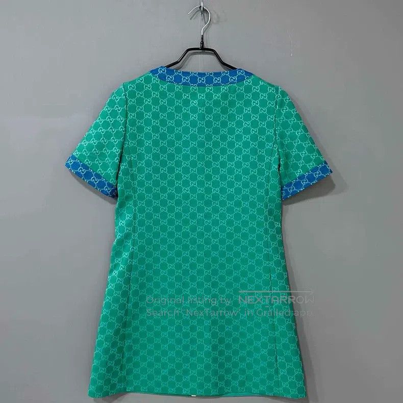 Gucci Gucci Blue and green colour-blocked full-print three-pocke Size XS / US 0-2 / IT 36-38 - 3 Thumbnail
