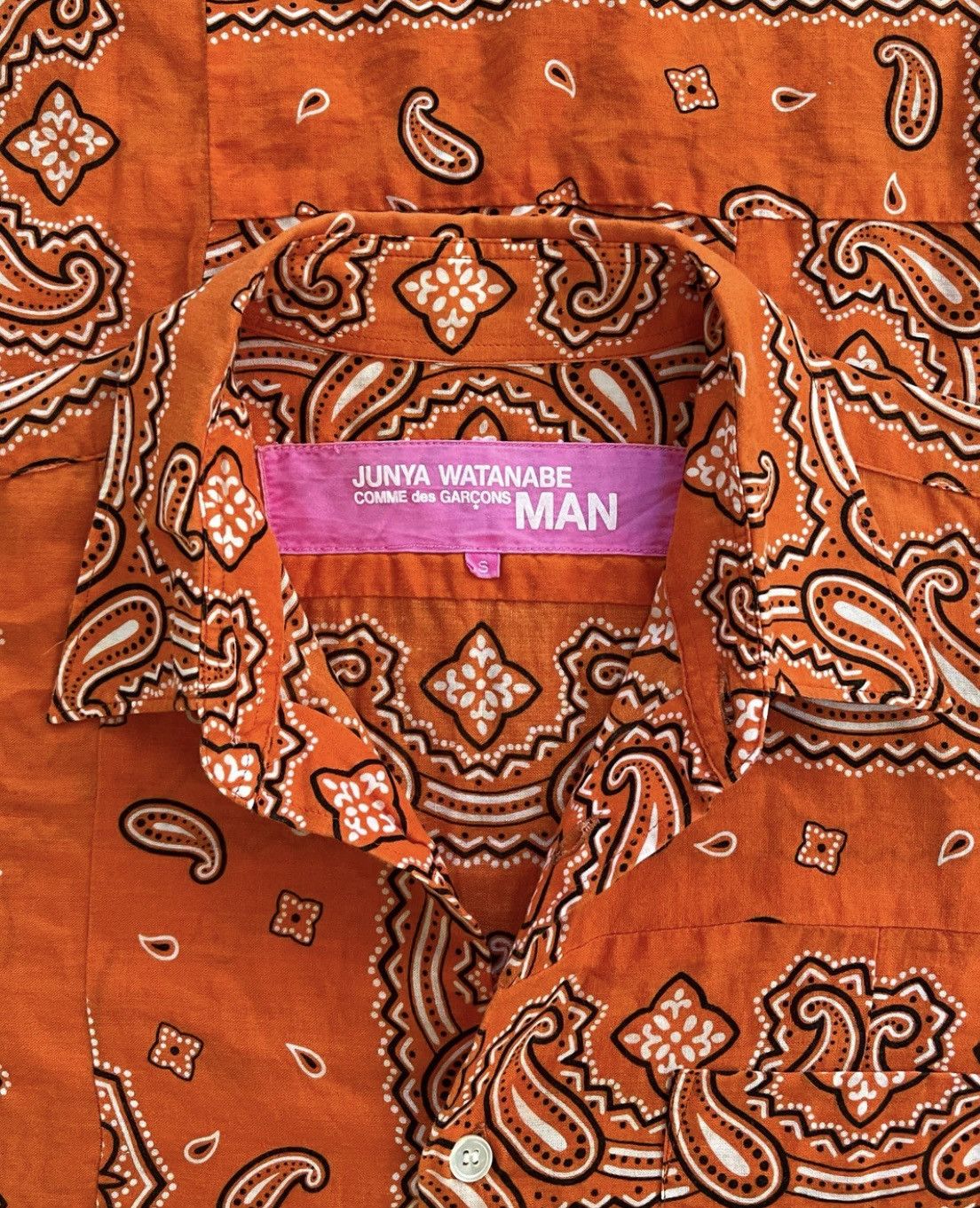 Comme des Garcons × Junya Watanabe SS2004 Junya Watanabe Paisley Button Down Shirt Size US S / EU 44-46 / 1 - 3 Thumbnail