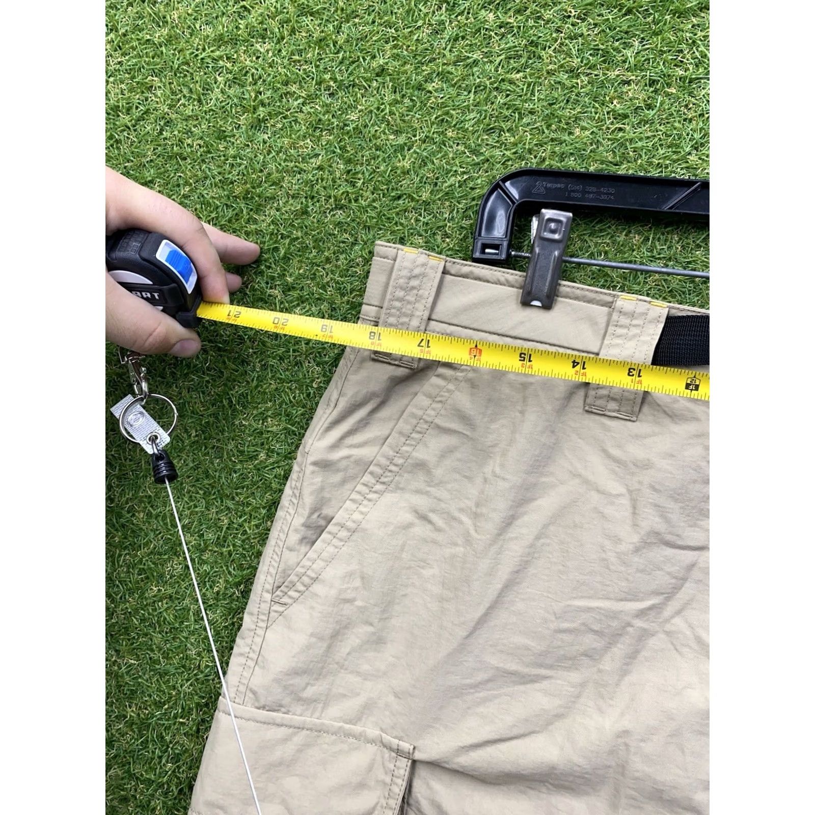Eddie Bauer Eddie Bauer Travex Pants Mens 38x30 Tan Chino Hike Outdoor Casual Size US 30 / EU 46 - 6 Thumbnail