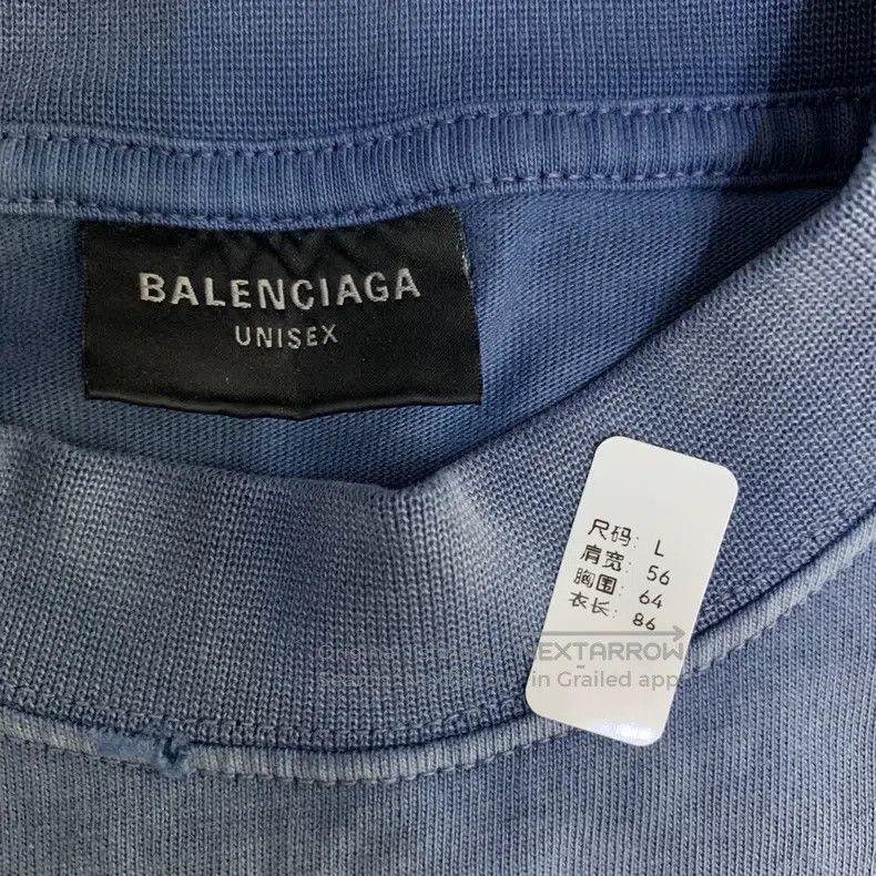 Balenciaga Balenciaga Misty Blue Eiffel Tower Size US S / EU 44-46 / 1 - 5 Thumbnail