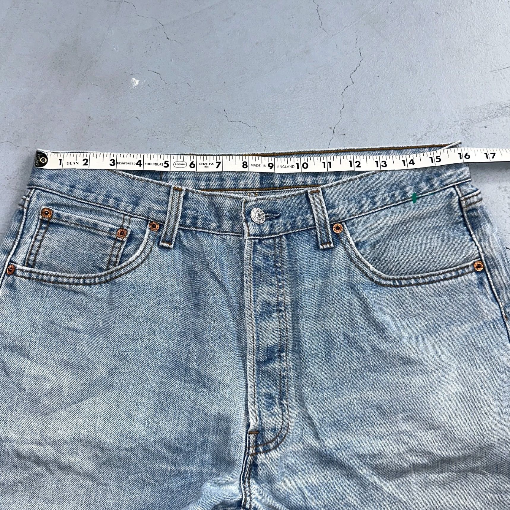 Levi's Levis 501 Vintage Y2K XX Straight Leg Jeans Blue Light Wash 34x34 Act 32x31 Jeans Men Levi's 501 Series 90s Vintage Straight Size US 34 / EU 50 - 7 Thumbnail
