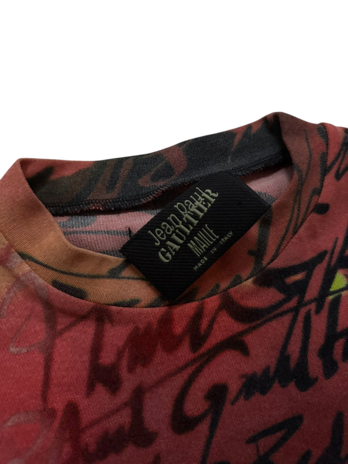Jean Paul Gaultier AW 97 “Faces” mesh long sleeve Size US M / EU 48-50 / 2 - 4 Thumbnail