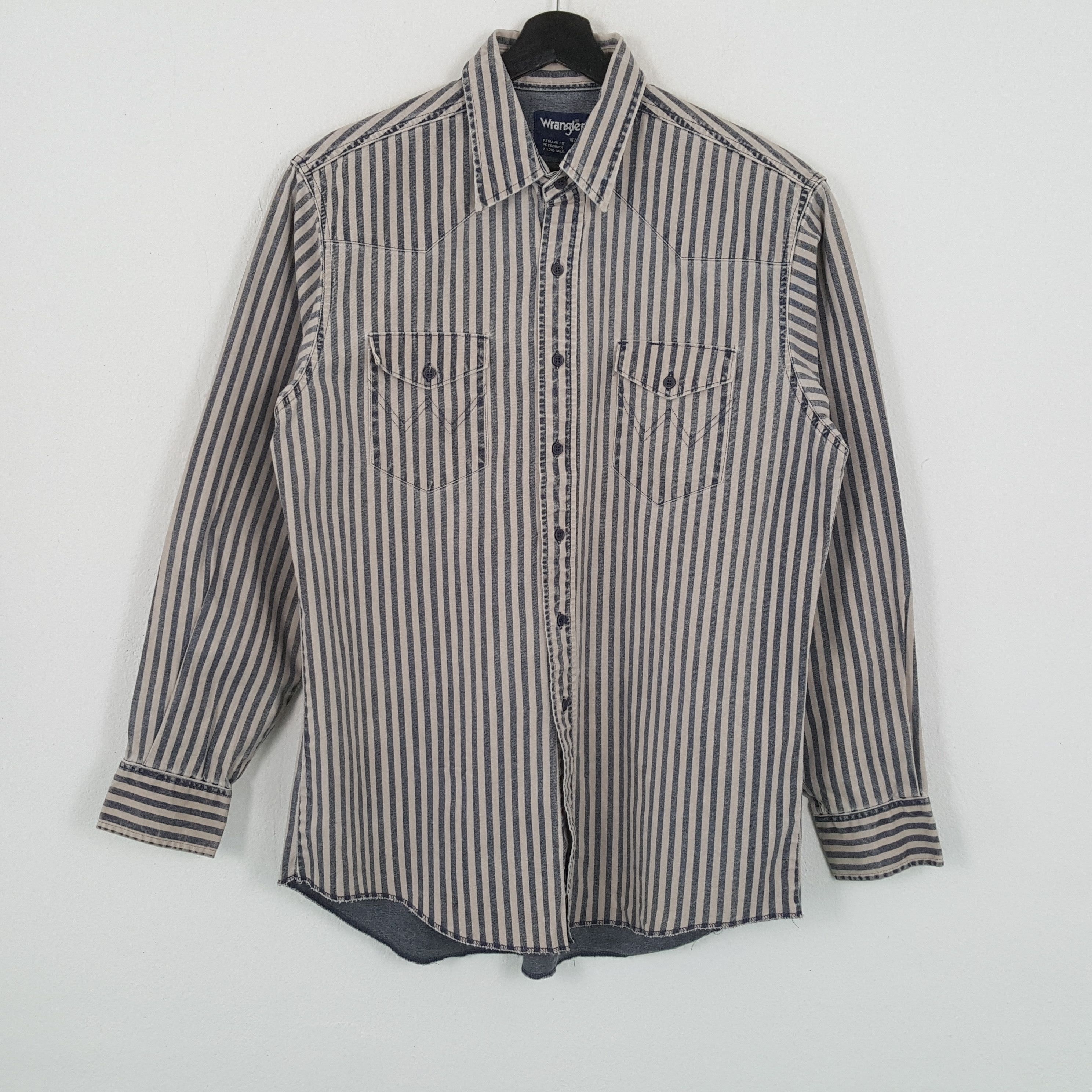 Vintage × Wrangler WRANGLER Classic Style Casual Shirt Size US XL / EU 56 / 4 - 1 Thumbnail