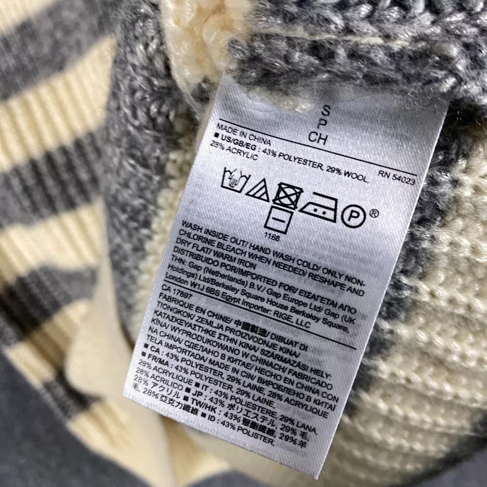 Banana Republic Banana Republic Sweater Women's Small Striped Italian Yarn S Size S / US 4 / IT 40 - 4 Thumbnail