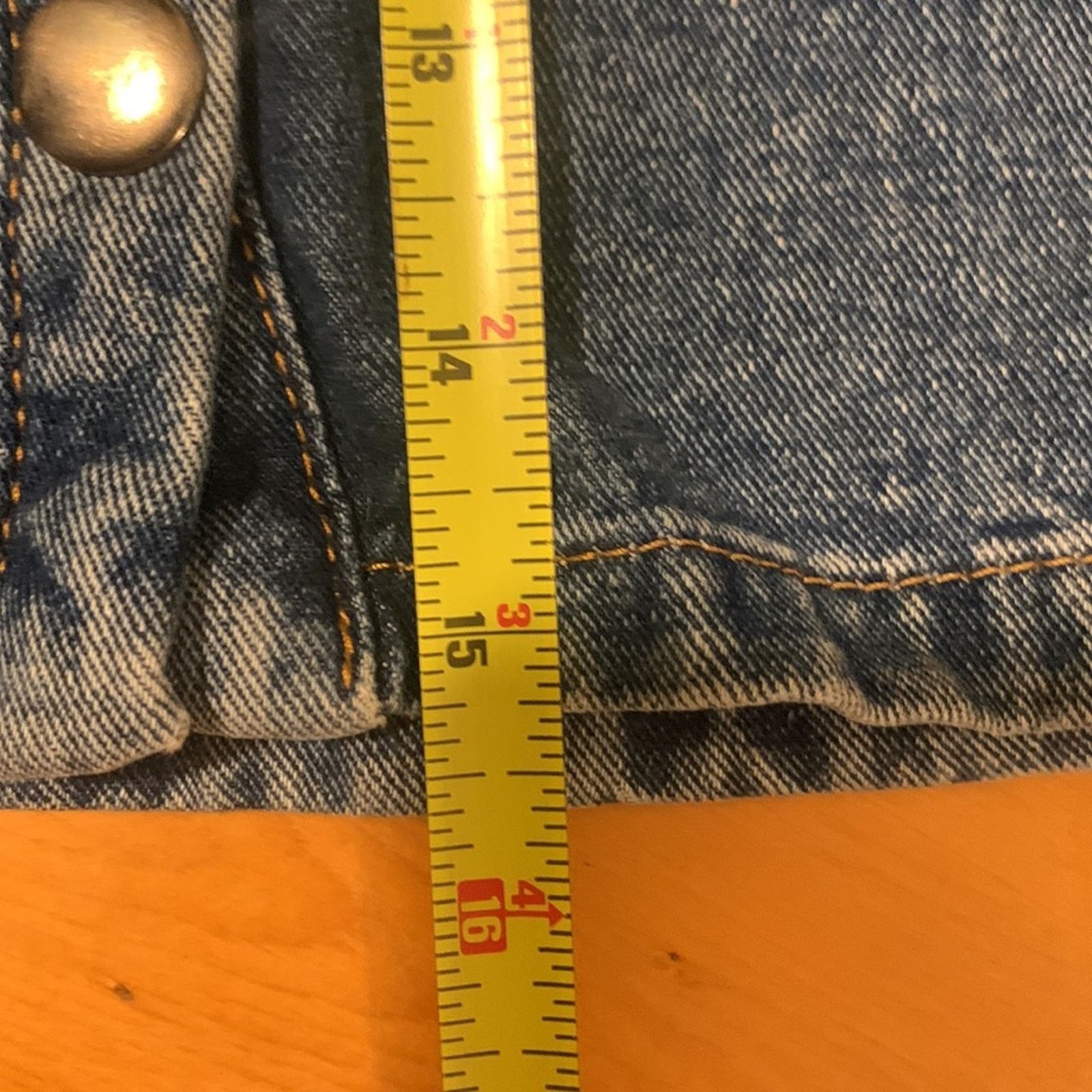 Bdg 70’s style BDG denim mini skirt snap front hippie boho Size 28" / US 6 / IT 42 - 10 Thumbnail