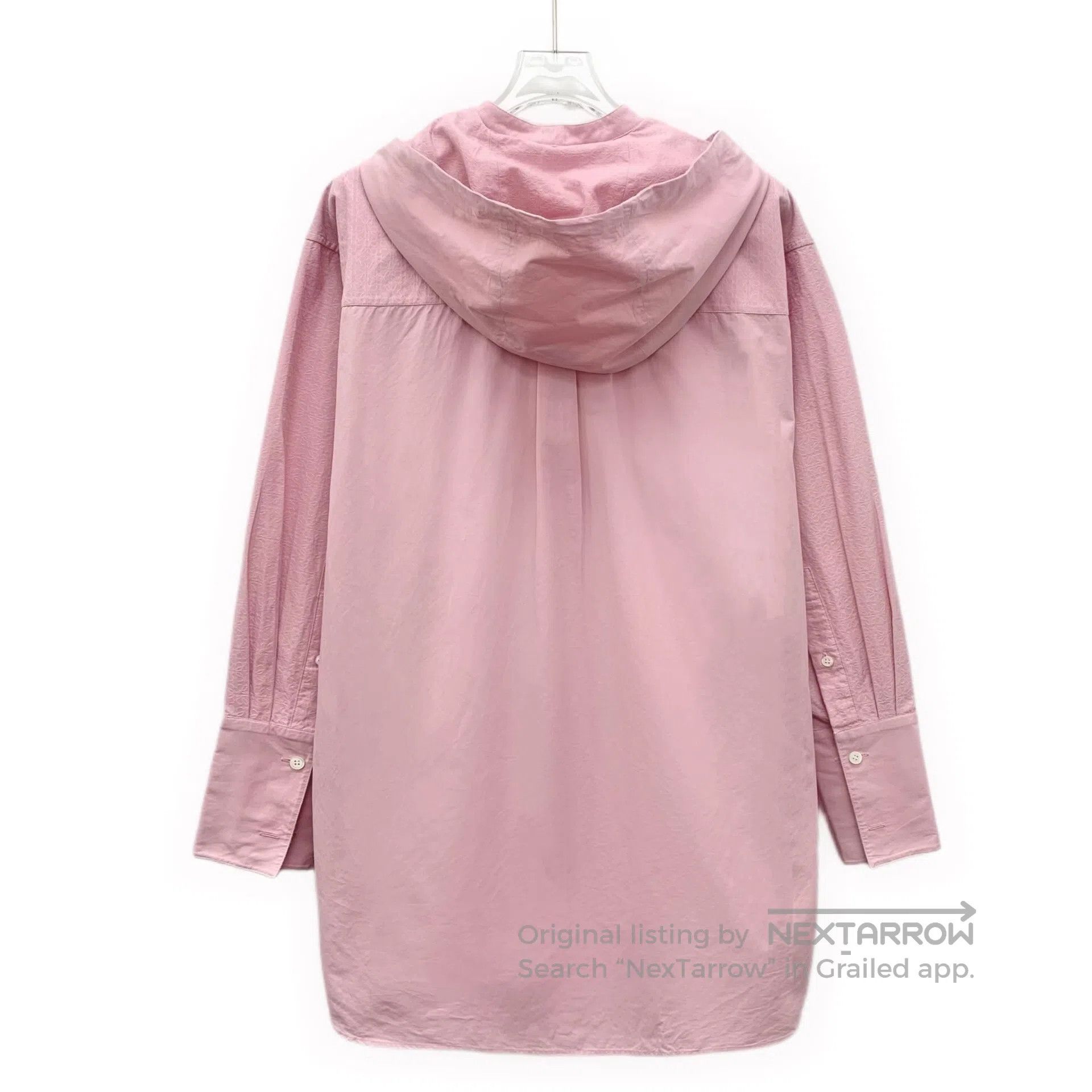 Loewe Loewe Pink logo dark pattern full print cotton hooded draw Size XXS / US 00 / IT 34 - 2 Thumbnail