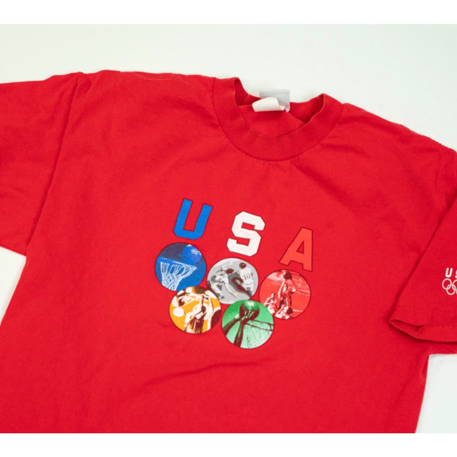 Vintage VINTAGE USA Olympics Dream Team 1992 T-Shirt XL Red Mens Size US XL / EU 56 / 4 - 2 Thumbnail