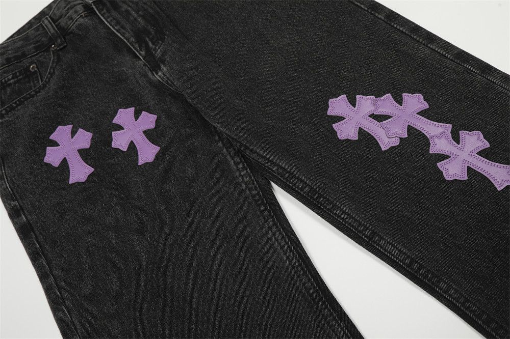 Vintage Men's vintage washed distressed cross jeans Size US 32 / EU 48 - 4 Thumbnail
