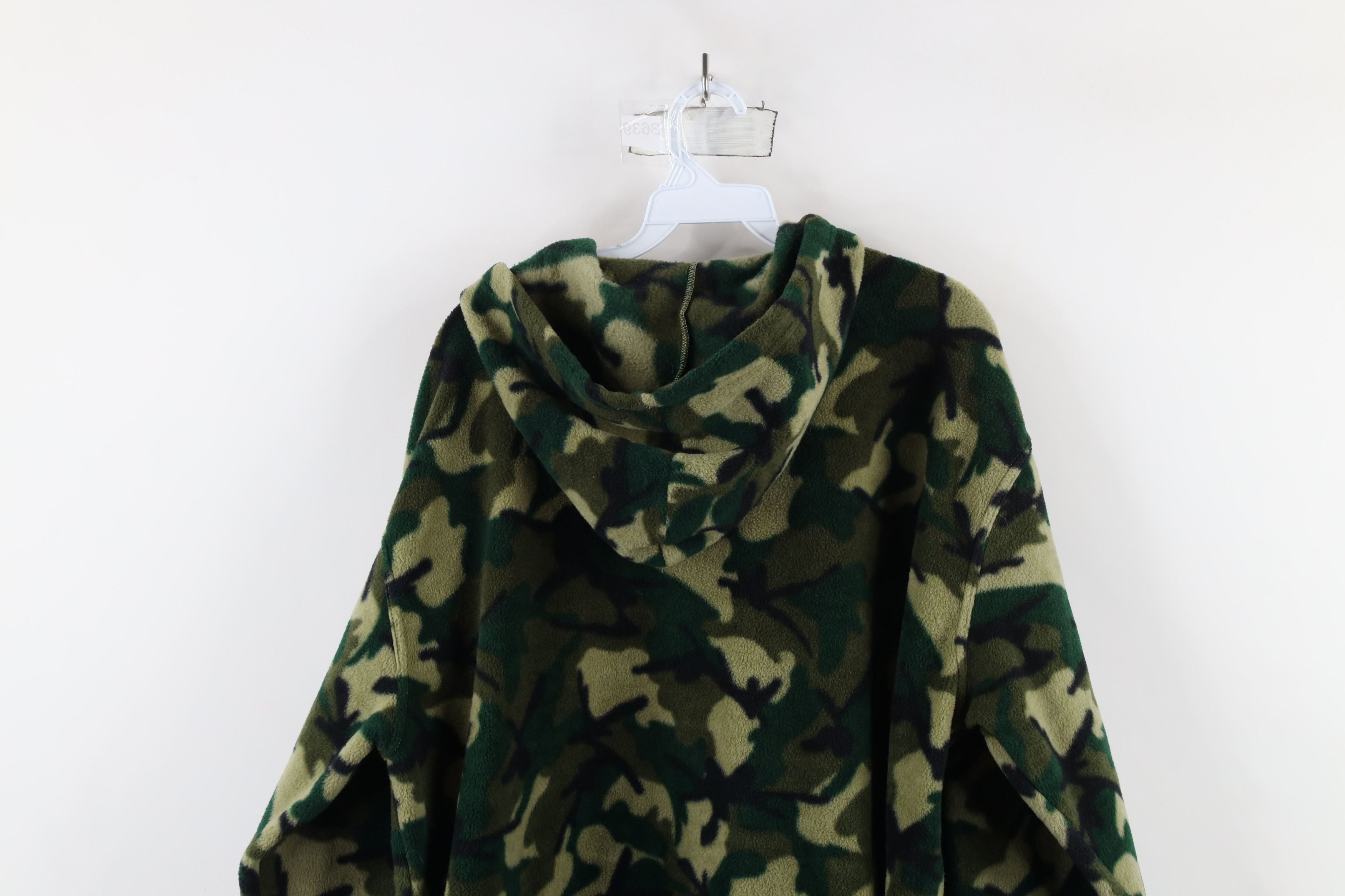 Vintage Vintage 90s Y2K Streetwear Camouflage Half Zip Fleece Hoodie Size US M / EU 48-50 / 2 - 10 Thumbnail
