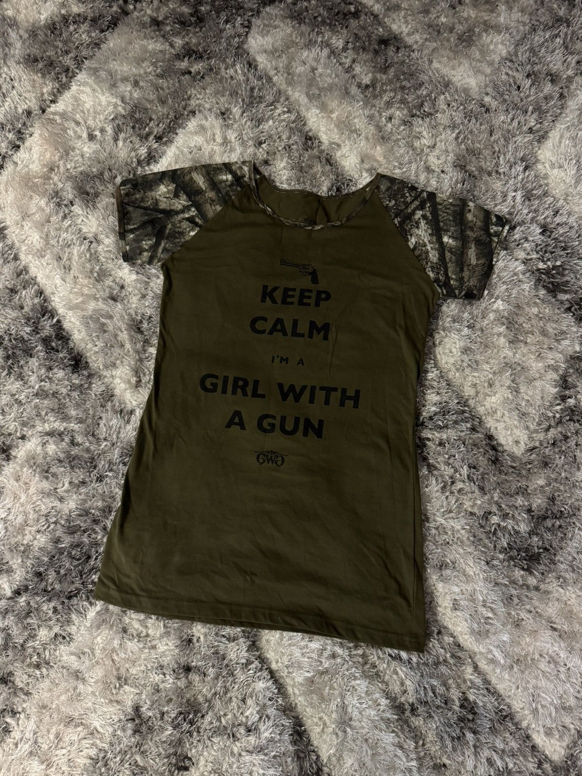 Other Girls with Guns slogan keep calm graphic tee Size L / US 10 / IT 46 - 1 Thumbnail