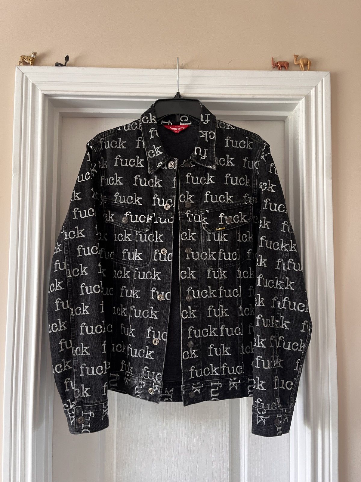 Supreme Fuck Denim Jacket | Grailed