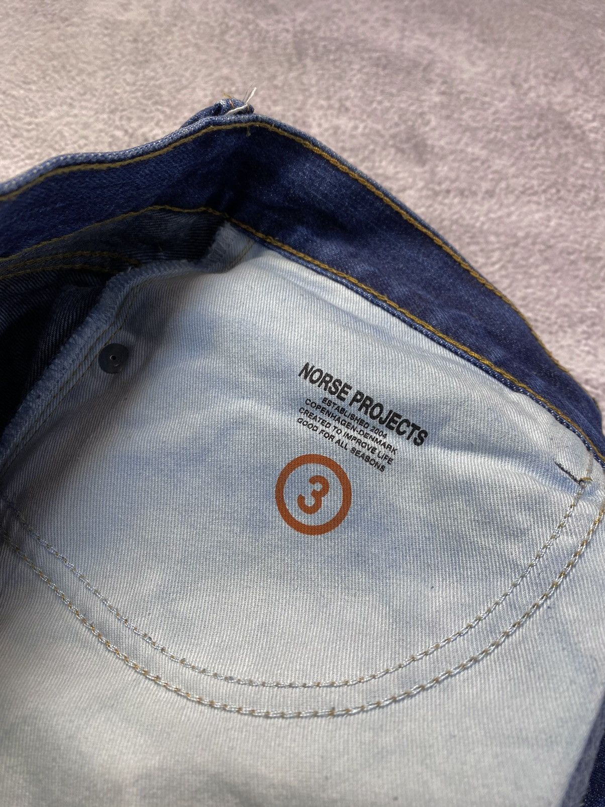 Norse Projects Norse Projects White Oak Cone Denim 3 Selvedge Blue Jeans Size US 31 - 23 Thumbnail