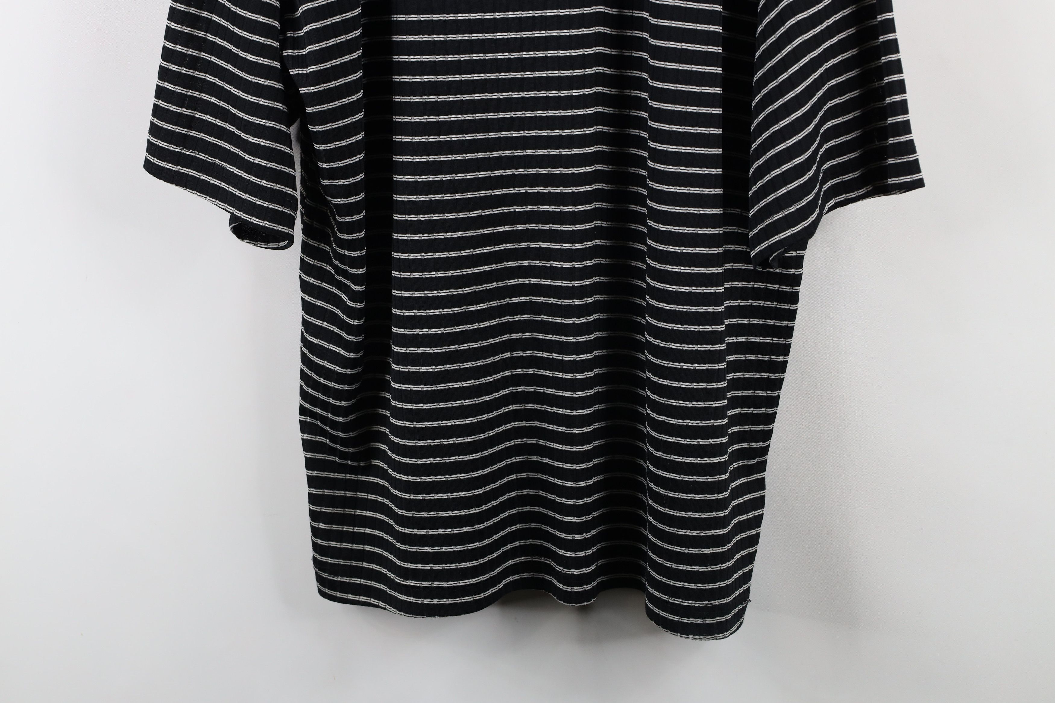Vintage Vintage 90s Y2K Streetwear Ribbed Knit Short Sleeve T-Shirt Size US XXL / EU 58 / 5 - 3 Thumbnail